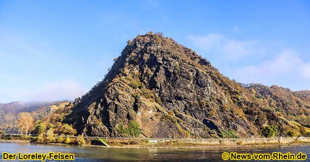 the Lorelei Rock between Coblence and Frankfurt Germany